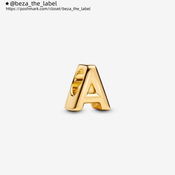 Pandora Letter A Alphabet Mini Charm|Pendant - Picture 1 of 2